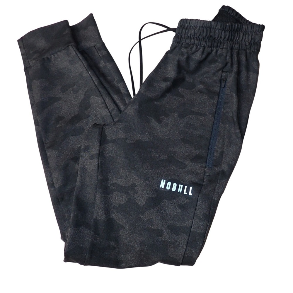 NOBULL Men's Camo Joggers Athletic Training Sweatpants Charcoal Size S